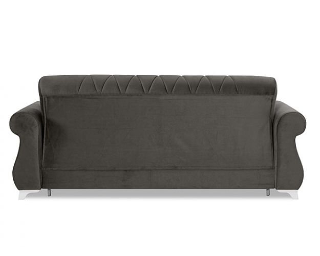 Диван прямой Бриз 2 (БД) НПБ ОПОРЫ БЕЛЫЕ/GROUND 06 (песочно-серый)/GROUND 05 (серый)