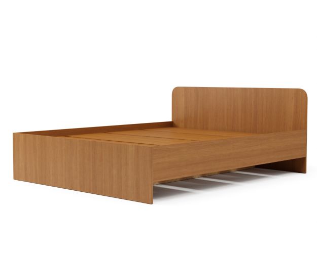 Кровать двуспальная 1600 №2 (Бук темный)