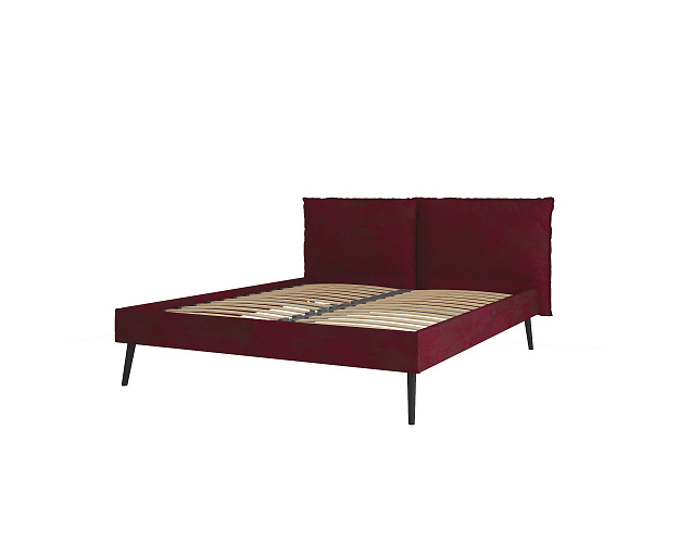 Кровать с ортопедическим основанием 1600 Сильвия бордо