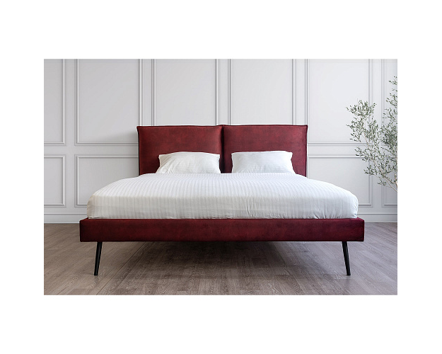 Кровать с ортопедическим основанием 1600 Сильвия бордо