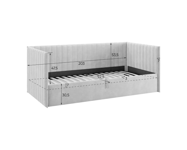 Кровать-софа Твикс капучино (велюр)