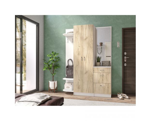 Анастасия Прихожая (Белый/Дуб Вотан)