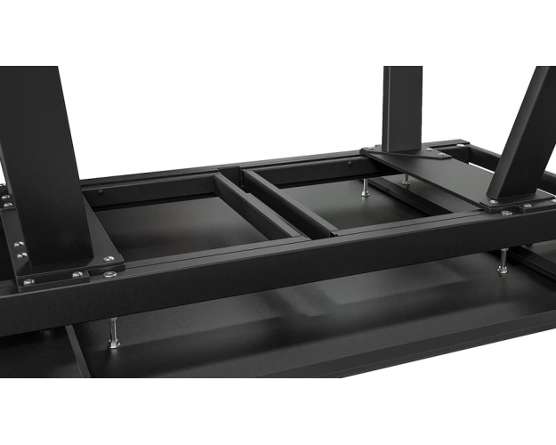 Стол обеденный Дэкстон тип 1 черный муар / белый мрамор