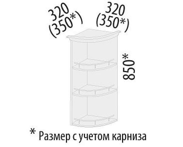 Шкаф торцевой универсальный Тиффани 19.18 Сосна Астрид/Мелинга Распродажа